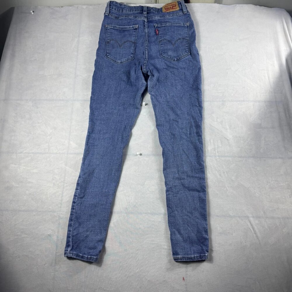 Y2K Levi's Skinny‎ Jeans Womens Blue Denim 721 High Rise 5-Pocket Comfort 28x28 - Picture 2 of 16